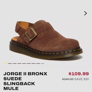 Brown Suede Slingback Mule